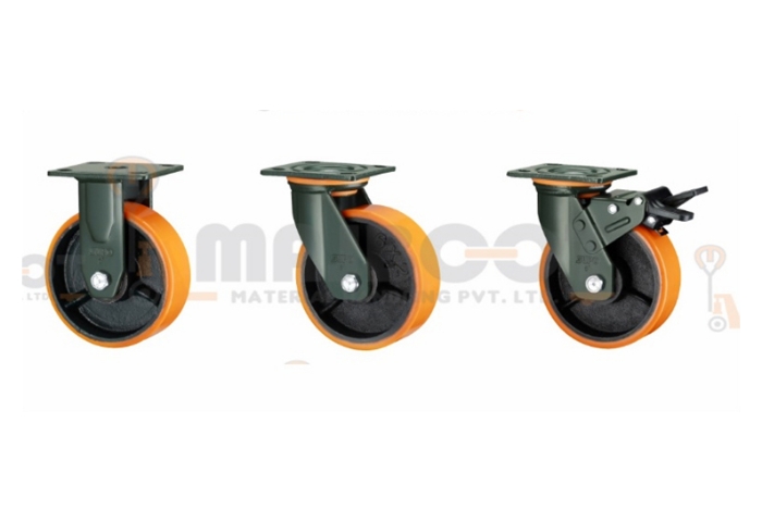 Polypropylene Wheel With C.I. Core